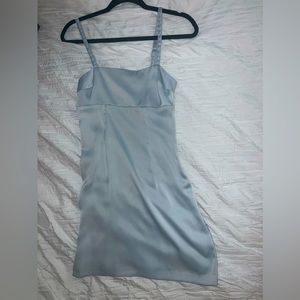 Urban outfitters! Light blue satin dress